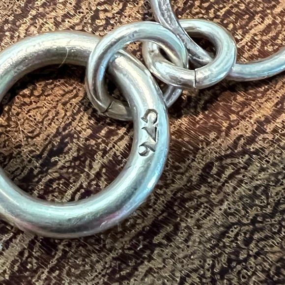 Sterling Silver .925 Heart Charm Bracelet - Picture 2 of 4